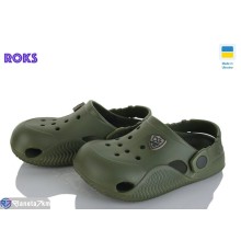Кроки дитячі на літо (8 пар р.31-36) хакі  "Roks"
