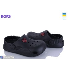 Кроки дитячі на літо (8 пар р.31-36) чорний  "Roks"