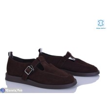 Туфлі жіночі на весну/осінь (8 пар р.36-41) коричневий  "Mirella"