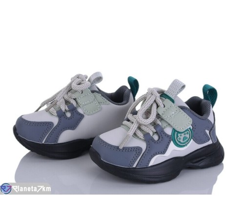 Дитячі кросівки на весну/осінь (8 пар р.22-27) сірий  "DOMINGO"