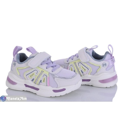 Дитячі кросівки на весну/осінь (8 пар р.26-31) фіолетовий  "DOMINGO"