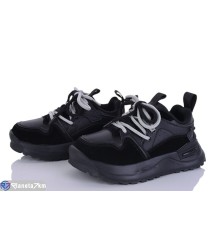 Дитячі кросівки на весну/осінь (8 пар р.31-36) чорний  "DOMINGO"