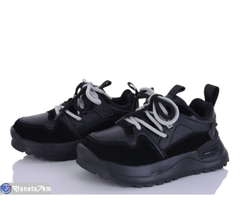Дитячі кросівки на весну/осінь (8 пар р.31-36) чорний  "DOMINGO"
