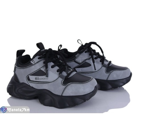 Дитячі кросівки на весну/осінь (8 пар р.31-36) сірий  "DOMINGO"