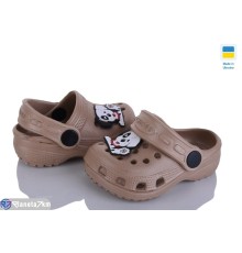 Кроки дитячі на літо (6 пар р.18-23) коричневий  "Ladmir"