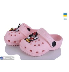 Кроки дитячі на літо (6 пар р.18-23) рожевий  "Ladmir"