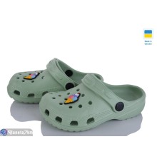 Кроки дитячі на літо (6 пар р.24-29) зелений  "Ladmir"