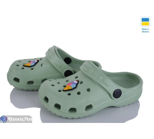 Кроки дитячі на літо (6 пар р.24-29) зелений  "Ladmir"