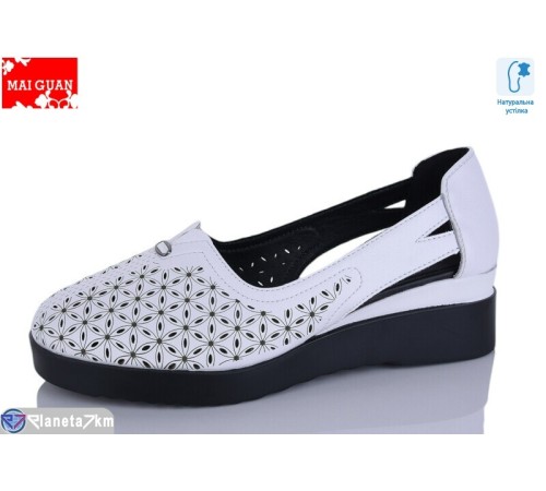 Туфлі жіночі на літо (8 пар р.36-41) білий  "Maiguan"
