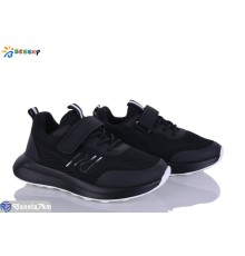 Дитячі кросівки на весну/осінь (8 пар р.32-37) чорний  "Bessky-Kellaifeng"