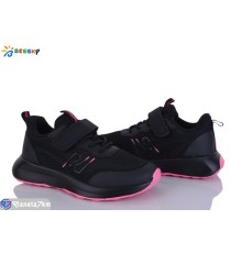 Дитячі кросівки на весну/осінь (8 пар р.32-37) чорний  "Bessky-Kellaifeng"