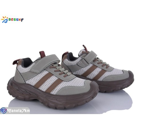 Дитячі кросівки на весну/осінь (8 пар р.32-37) коричневий  "Bessky-Kellaifeng"