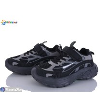 Дитячі кросівки на весну/осінь (8 пар р.32-37) чорний  "Bessky-Kellaifeng"