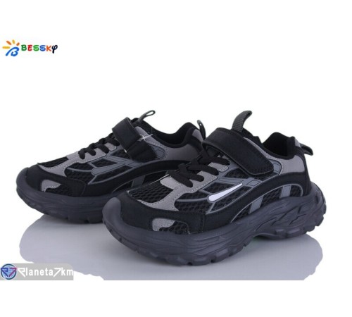 Дитячі кросівки на весну/осінь (8 пар р.32-37) чорний  "Bessky-Kellaifeng"