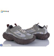 Дитячі кросівки на весну/осінь (8 пар р.32-37) сірий  "Bessky-Kellaifeng"