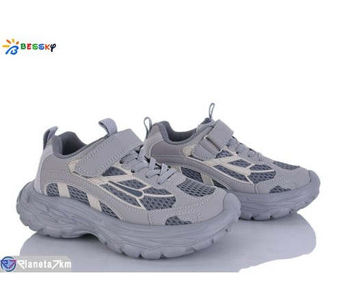 Дитячі кросівки на весну/осінь (8 пар р.32-37) сірий  "Bessky-Kellaifeng"