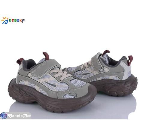 Дитячі кросівки на весну/осінь (8 пар р.27-32) сірий  "Bessky-Kellaifeng"