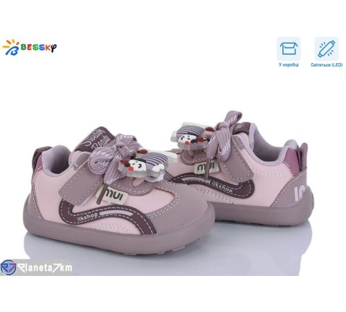 Дитячі кросівки на весну/осінь (8 пар р.17-21) рожевий  "Bessky-Kellaifeng"