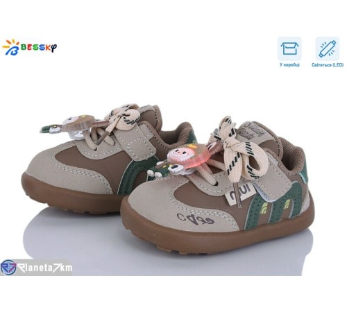 Дитячі кросівки на весну/осінь (8 пар р.17-21) бежевий  "Bessky-Kellaifeng"