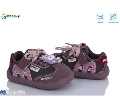 Дитячі кросівки на весну/осінь (8 пар р.23-27) фіолетовий  "Bessky-Kellaifeng"