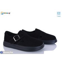 Дитячі туфлі на весну/осінь (8 пар р.36-41) чорний  "Bessky-Kellaifeng"