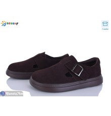 Дитячі туфлі на весну/осінь (8 пар р.36-41) коричневий  "Bessky-Kellaifeng"