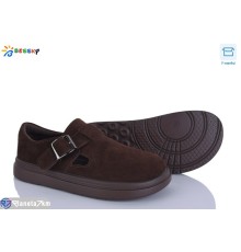 Дитячі туфлі на весну/осінь (8 пар р.36-41) коричневий  "Bessky-Kellaifeng"