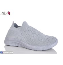 Кросівки жіночі на літо (8 пар р.36-41) сірий  "Aba"