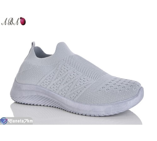 Кросівки жіночі на літо (8 пар р.36-41) сірий  "Aba"