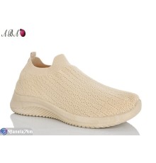 Кросівки жіночі на літо (8 пар р.36-41) бежевий  "Aba"