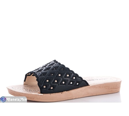 Шлепки жіночі на літо (6 пар р.36-40) чорний  "MEDLEN"