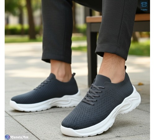 Кросівки чоловічі на літо (8 пар р.40-45) сірий  "KULIBABA"