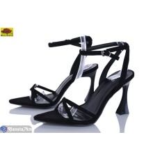 Босоніжки жіночі на літо (6 пар р.36-40) чорний  "Mei De Li"