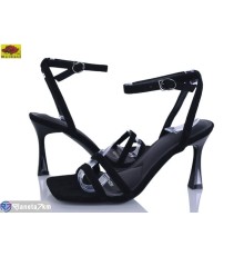 Босоніжки жіночі на літо (6 пар р.36-40) чорний  "Mei De Li"