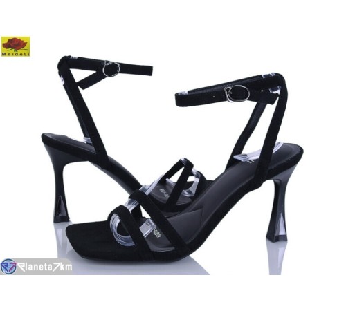 Босоніжки жіночі на літо (6 пар р.36-40) чорний  "Mei De Li"