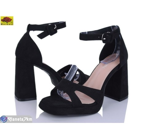 Туфлі жіночі на літо (6 пар р.36-40) чорний  "Mei De Li"