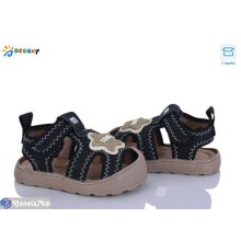 Дитячі босоніжки на літо (8 пар р.16-20) чорний  "Bessky-Kellaifeng"