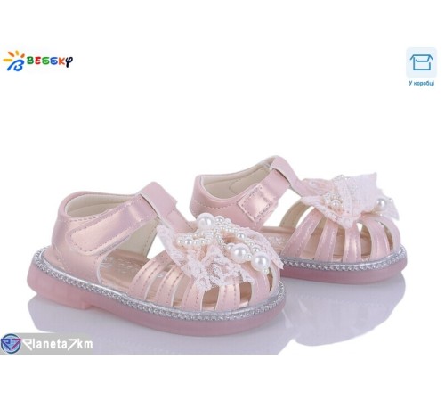 Дитячі босоніжки на літо (8 пар р.17-21) рожевий  "Bessky-Kellaifeng"
