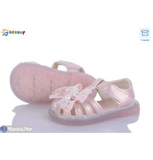 Дитячі босоніжки на літо (8 пар р.22-26) рожевий  "Bessky-Kellaifeng"