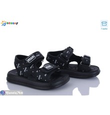 Дитячі босоніжки на літо (8 пар р.22-27) чорний  "Bessky-Kellaifeng"