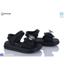 Дитячі босоніжки на літо (8 пар р.22-27) чорний  "Bessky-Kellaifeng"