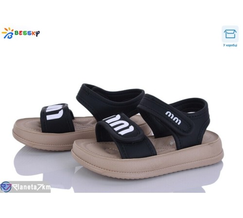 Дитячі босоніжки на літо (8 пар р.26-31) чорний  "Bessky-Kellaifeng"