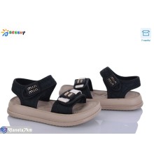 Дитячі босоніжки на літо (8 пар р.26-31) чорний  "Bessky-Kellaifeng"