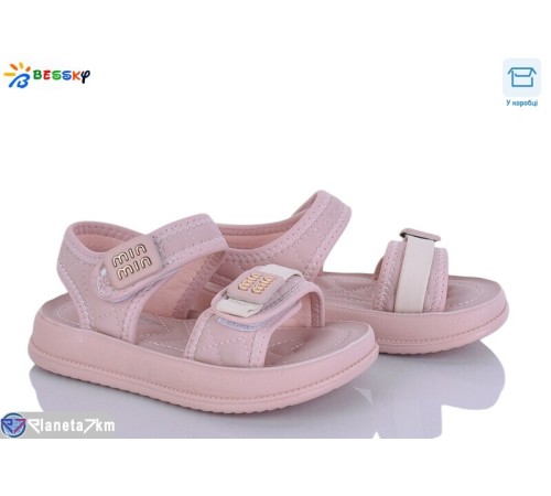 Дитячі босоніжки на літо (8 пар р.26-31) рожевий  "Bessky-Kellaifeng"