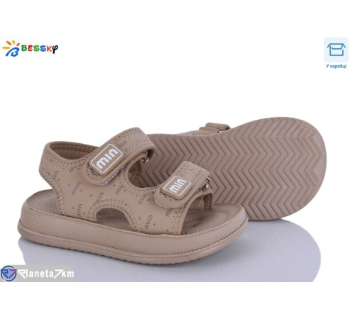 Дитячі босоніжки на літо (8 пар р.26-31) коричневий  "Bessky-Kellaifeng"