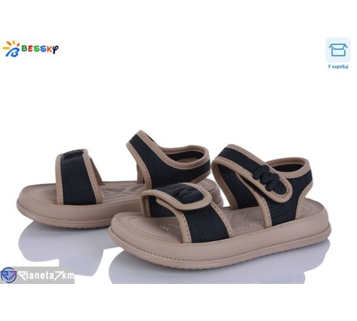Дитячі босоніжки на літо (8 пар р.31-36) чорний  "Bessky-Kellaifeng"