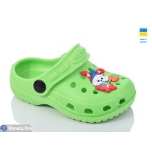 Кроки дитячі на літо (6 пар р.18-23) зелений  "LINKA"