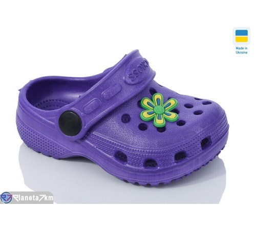 Кроки дитячі на літо (6 пар р.18-23) фіолетовий  "LINKA"