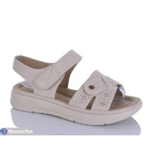 Босоніжки жіночі на літо (8 пар р.37-42) бежевий  "Asito"