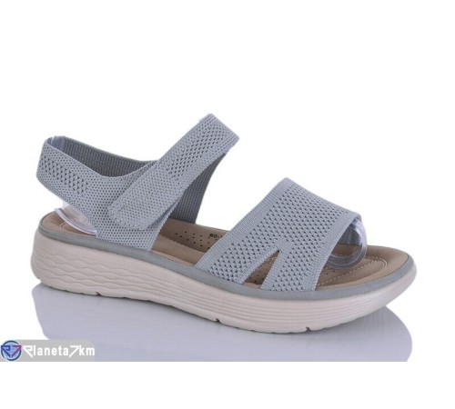 Босоніжки жіночі на літо (8 пар р.37-42) сірий  "Asito"